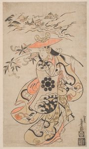 Sawamura Kodenji as Tsuyu-no-Mae, 1698